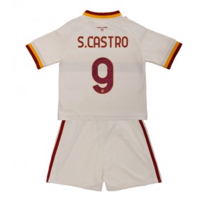 AS Roma Santiago Castro #9 Udebanetrøje Børn 2026-27 Kortærmet (+ Korte bukser)